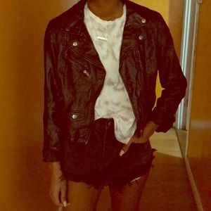 Black Faux Leather Jacket